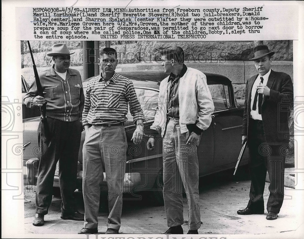 1959 Press Photo Merill Korthouar, Everette Stovern, Donald Haley, S. Shelwick - Historic Images