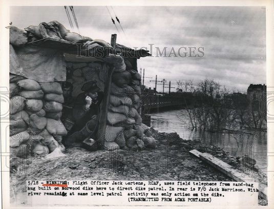 1950 Flight Officer Jack Cortens, Jack Morrison, Direct Dike Patrol - Historic Images
