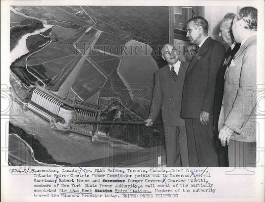 1956 Dr Otto Holden Toronto Chief Engineer Hydro Electric Power Comm - Historic Images