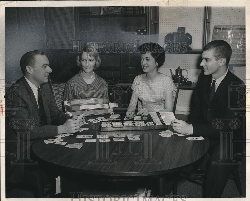 1959 George Walter Lunch Hour Game of Blue Chip  - Historic Images
