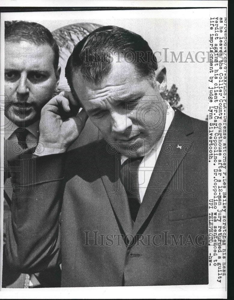 1967 Defense Attorney F. Lee Bailey Dr. Carl Coppolino Found Guilty - Historic Images