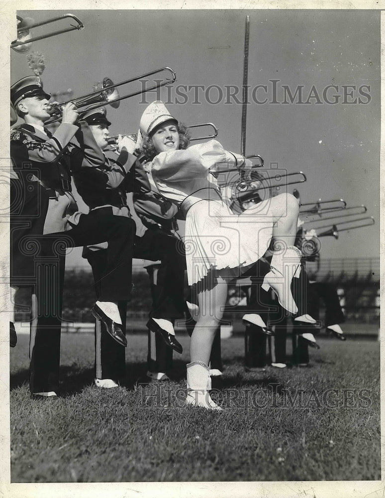 1941 Mary Leaper, Drum Major  - Historic Images