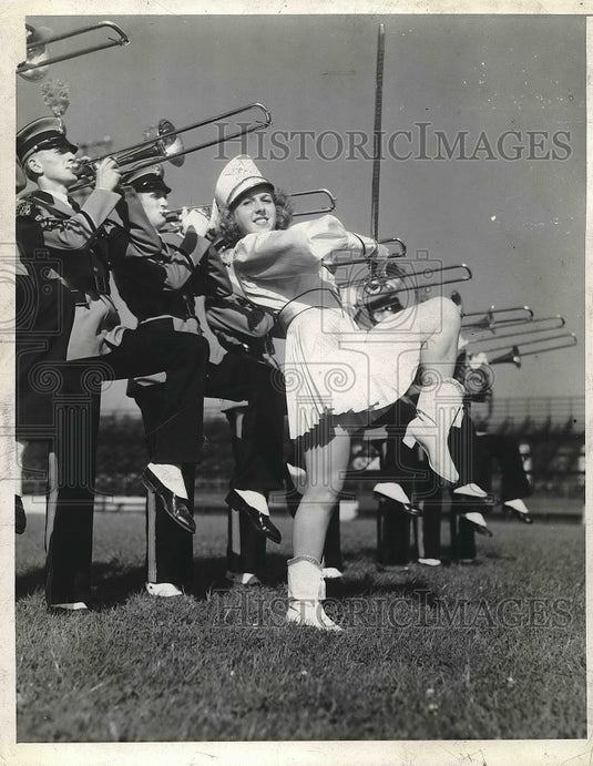 1941 Mary Leaper, Drum Major  - Historic Images