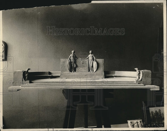 1925 Press Photo Memorial To President Harding Designed By Charles Mauga-Historic Images