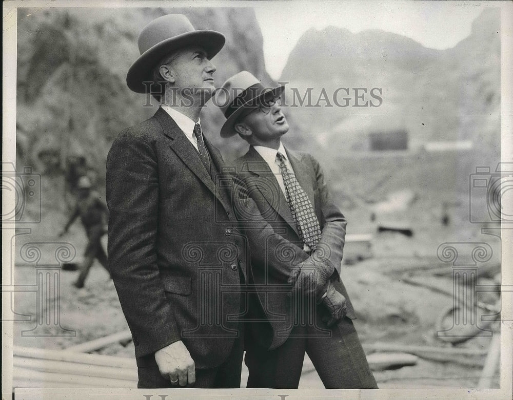 1933 Asst. Sec. of Interior Theodore Walters and Walker Young - Historic Images