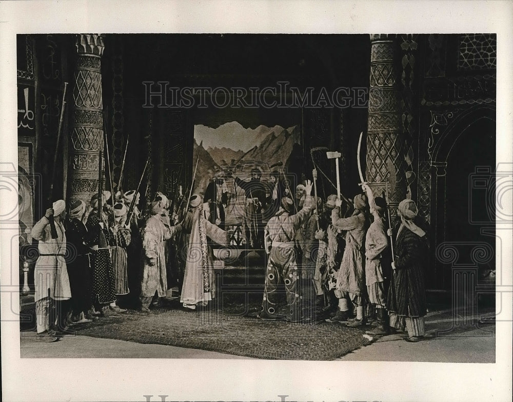 1940 Scene from first opera produced by Tadjik Soviet Socialist Rep. - Historic Images