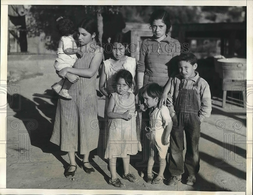 1935 Press Photo Broner Children After Father Charles Killed Wife And Himself-Historic Images