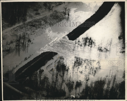 1931 Levee Break Around Crowder Mississippi  - Historic Images