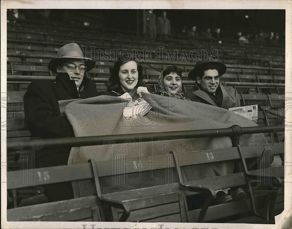1950 Press Photo Oliver Thompson, Phyllis Schadt, &amp; Gerald Zahler - nea63743 - Historic Images