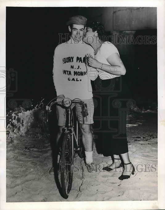 1949 Press Photo Princeton Students George F. French & Josephine Srafel - Historic Images