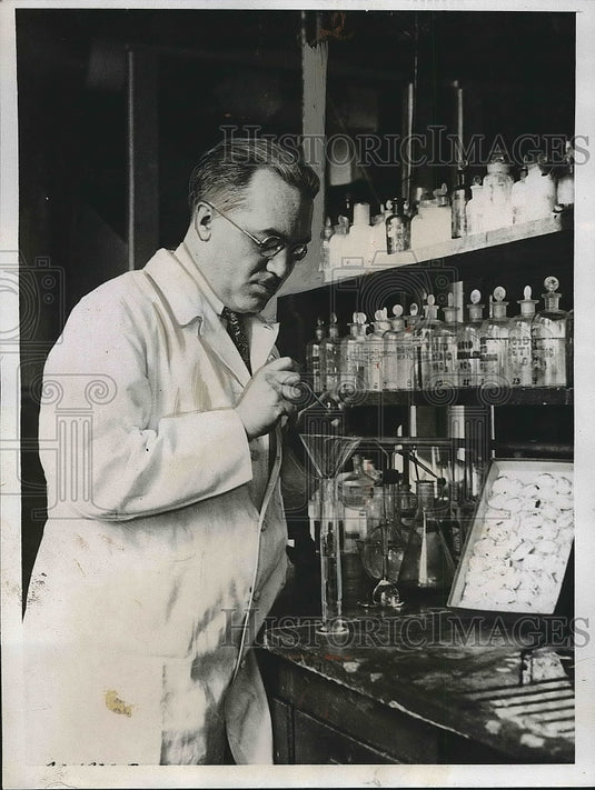 1934 Dr. Joseph Harrison chemist  - Historic Images