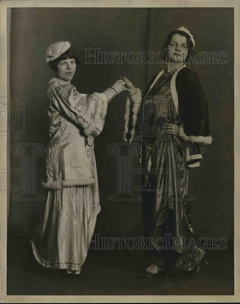Leona Orlikowski and Berna Lisheski in Polish outfits.  - Historic Images