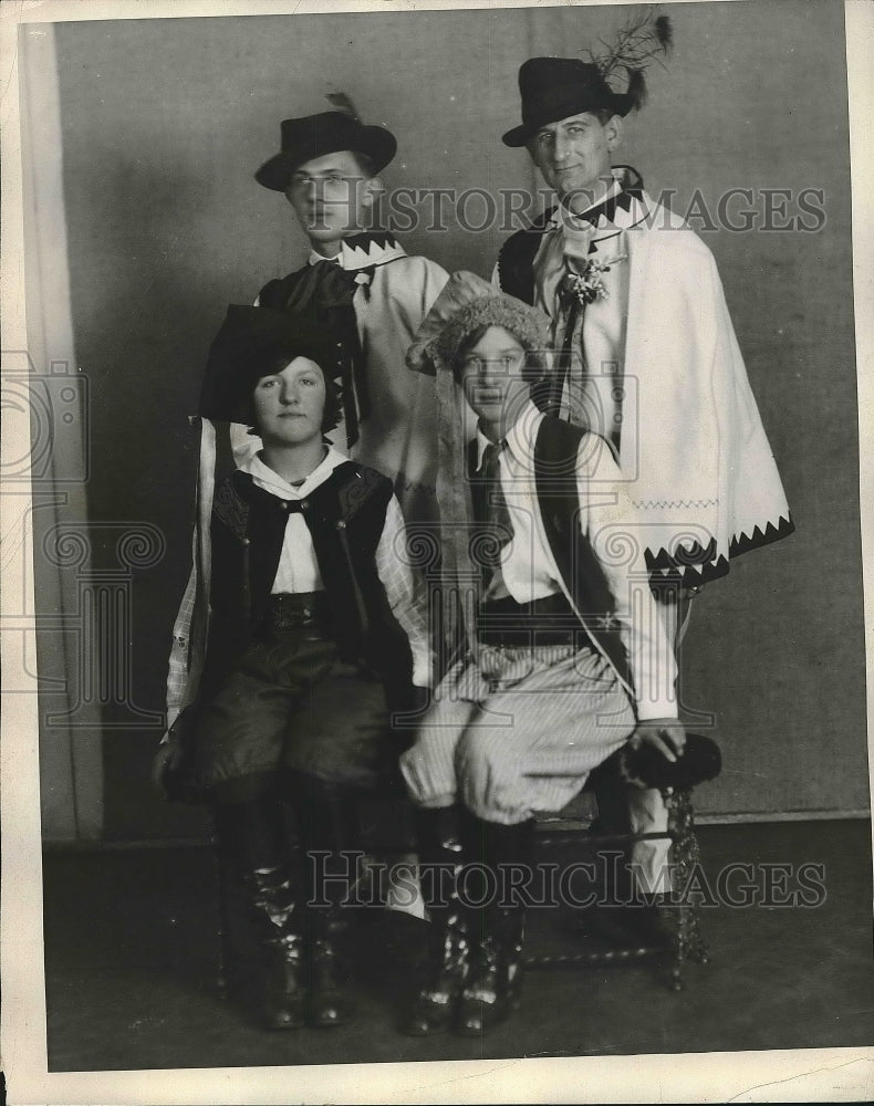 Press Photo Helen Skowronski, Celia Panek, Myson Nowacki, and John Dombroski-Historic Images