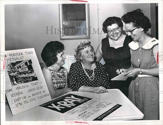1964 Press Photo Mrs. Anthony Bodnar, Mrs. Joseph Vargo, Mrs. Lous Kolnasy - Historic Images