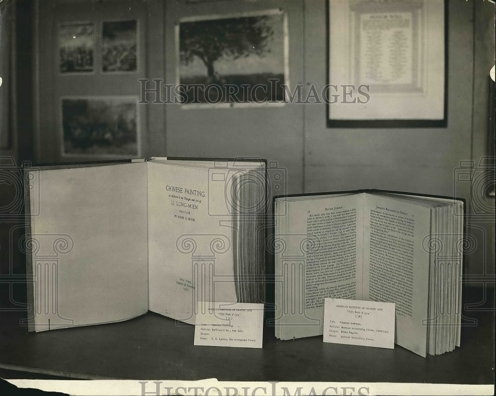 1925 Books at Smithsonian Institute  - Historic Images