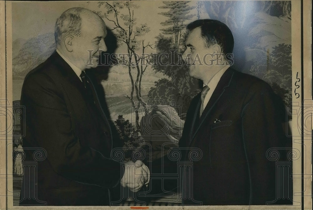1967 Press Photo Secretary of State Dean Rusk & Soviet Foreign Minister - Historic Images