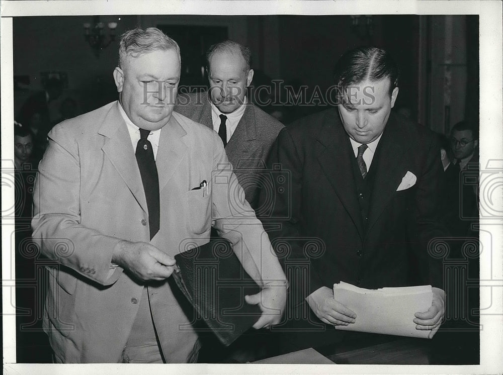 1943 E.A Jumonville, Drew Pearson and Rep James Morrison  - Historic Images