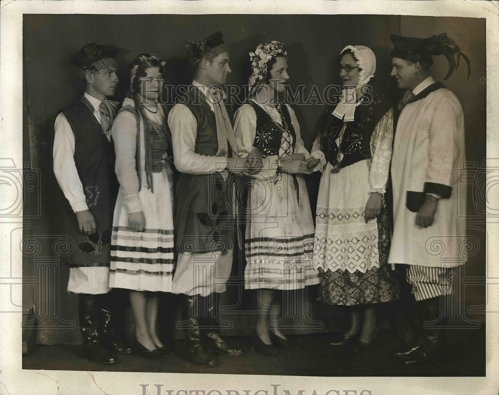 1933 Press Photo Frank Nowicki,Victoria Krieger,Joseph Kubat,Felecia Markiewicz - Historic Images