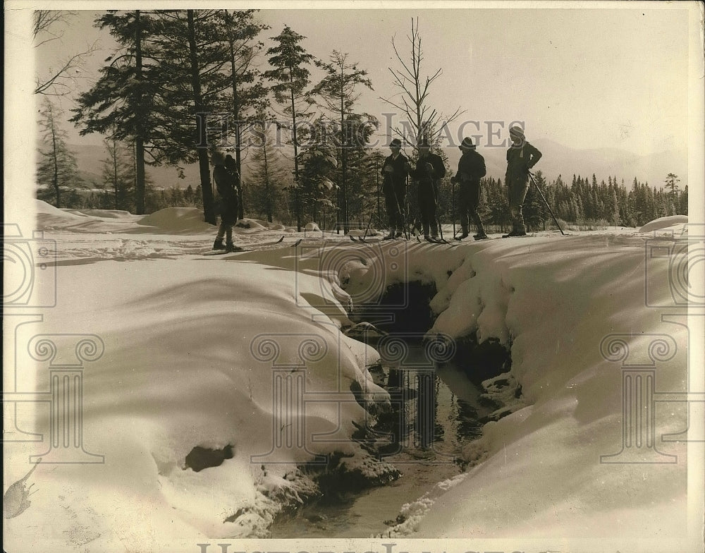 1930 Press Photo Genevieve, Edward Allen, Phipps at Lake Placid in NY - Historic Images