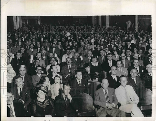 1941 Crowd Listens To Enrique Coromida, Accio Argentina Leader - Historic Images