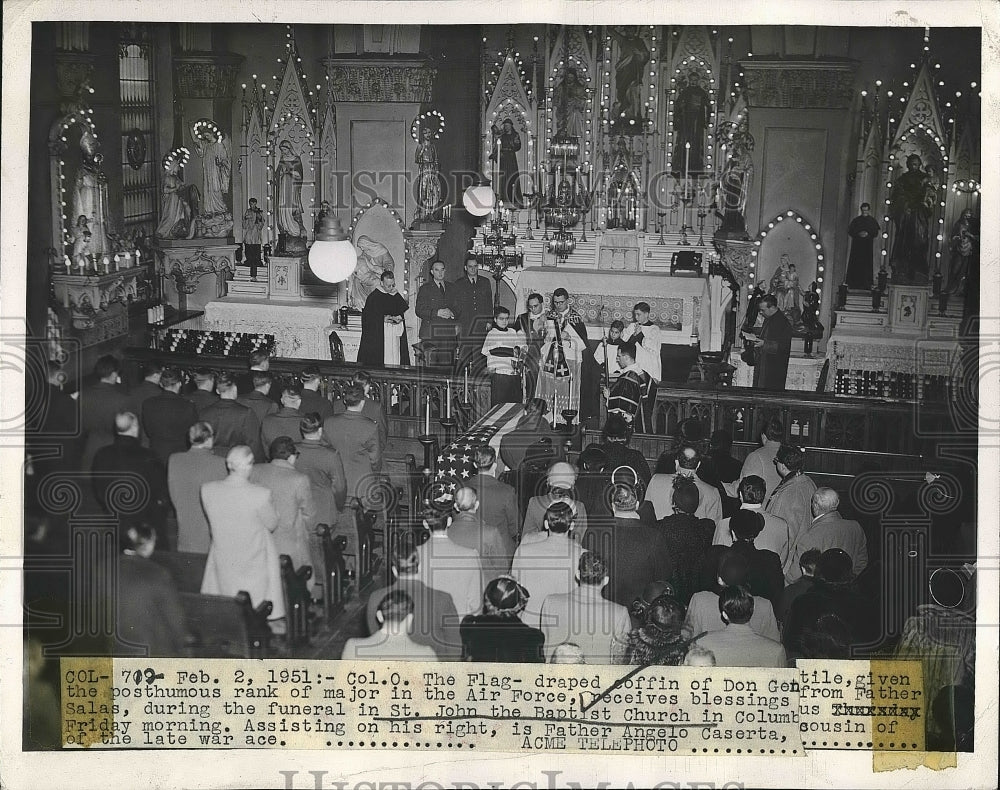 1951 Air Force St John Baptist Church Funeral  - Historic Images