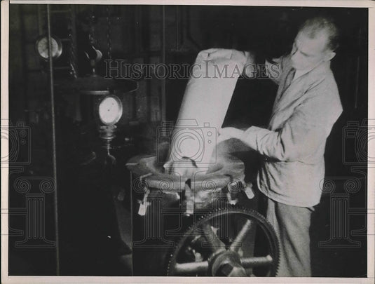 1937 Sawdust Into Digester Manufacturing Factory  - Historic Images