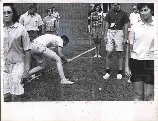 1966 Press Photo Bob Kurth, Drum Major - Historic Images