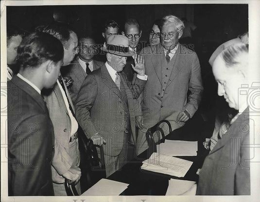 1933 Press Photo Sen. Carter Glass, Sen. John G. Townsend - nea64664 - Historic Images