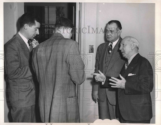 1950 Press Photo David Robertson William Gilfoil Locomotive Firemen Enginemen - Historic Images