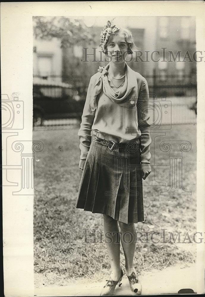 1929 Miss Madeline Johnston, student at Bryant High School - Historic Images