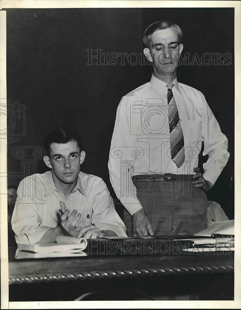 1939 Robert M. Burgunder, Robert M. Burgunder Jr., Murder Trial - Historic Images