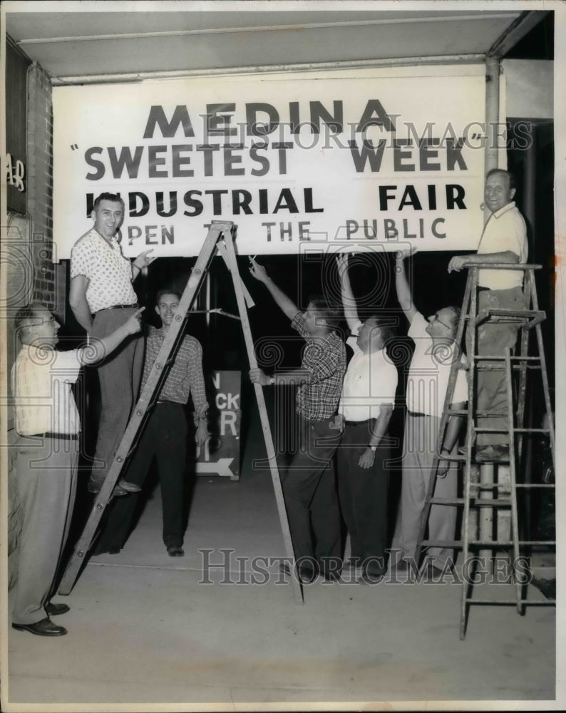 1959 Opening of Medina Industrial Fair shopping Center in Ohio - Historic Images