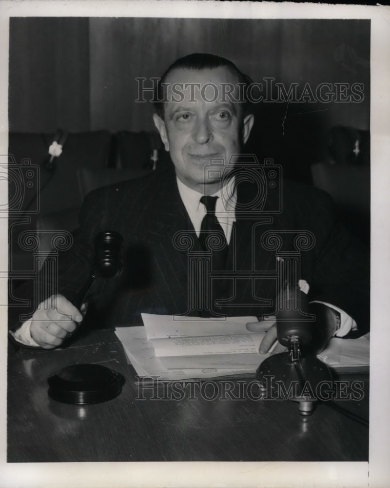 1949 Roger Garreau of France, Pres. of Trusteeship Council - Historic Images