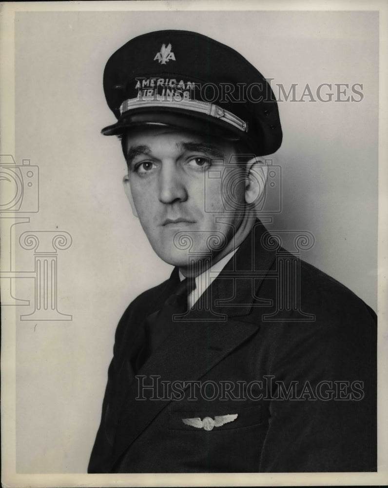 1938 Press Photo Ellwood James Goeringer Second Pilot American Airlines - Historic Images