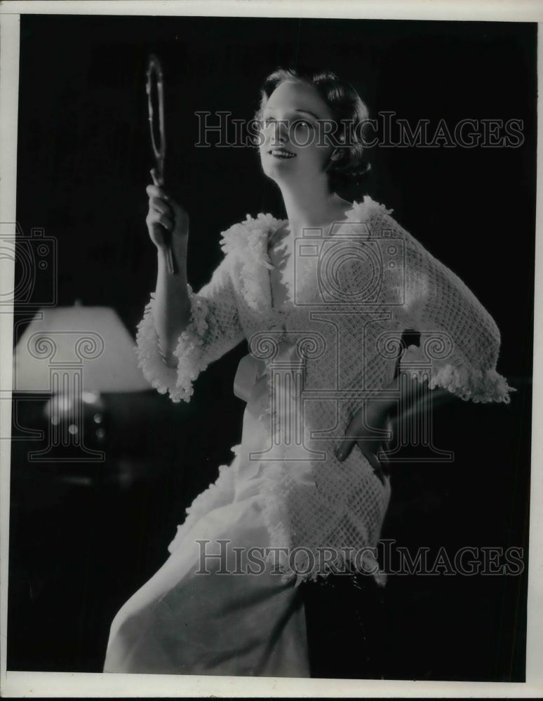 1933 Women's Knitted Evening Jacket  - Historic Images