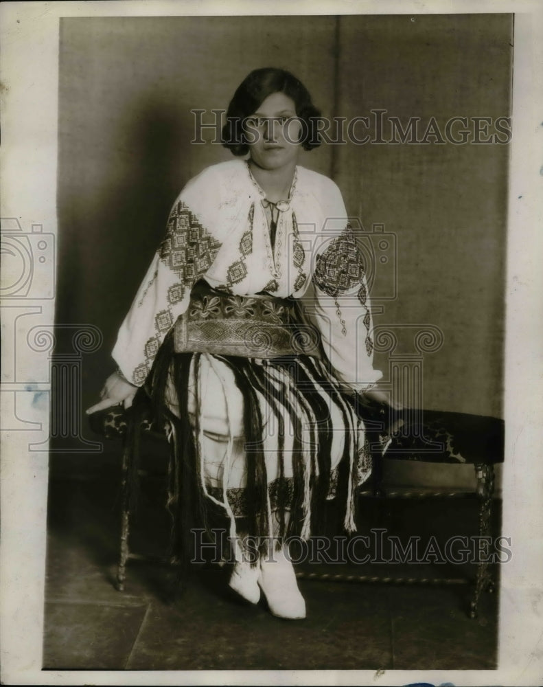 1929 Press Photo Miss Anna Dejan from Rumania - Historic Images