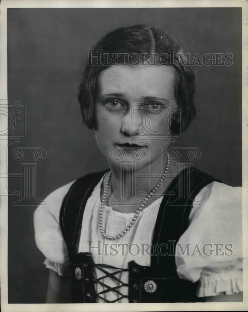 1929 Press Photo Ottillie Kotesovec - nea65163 - Historic Images