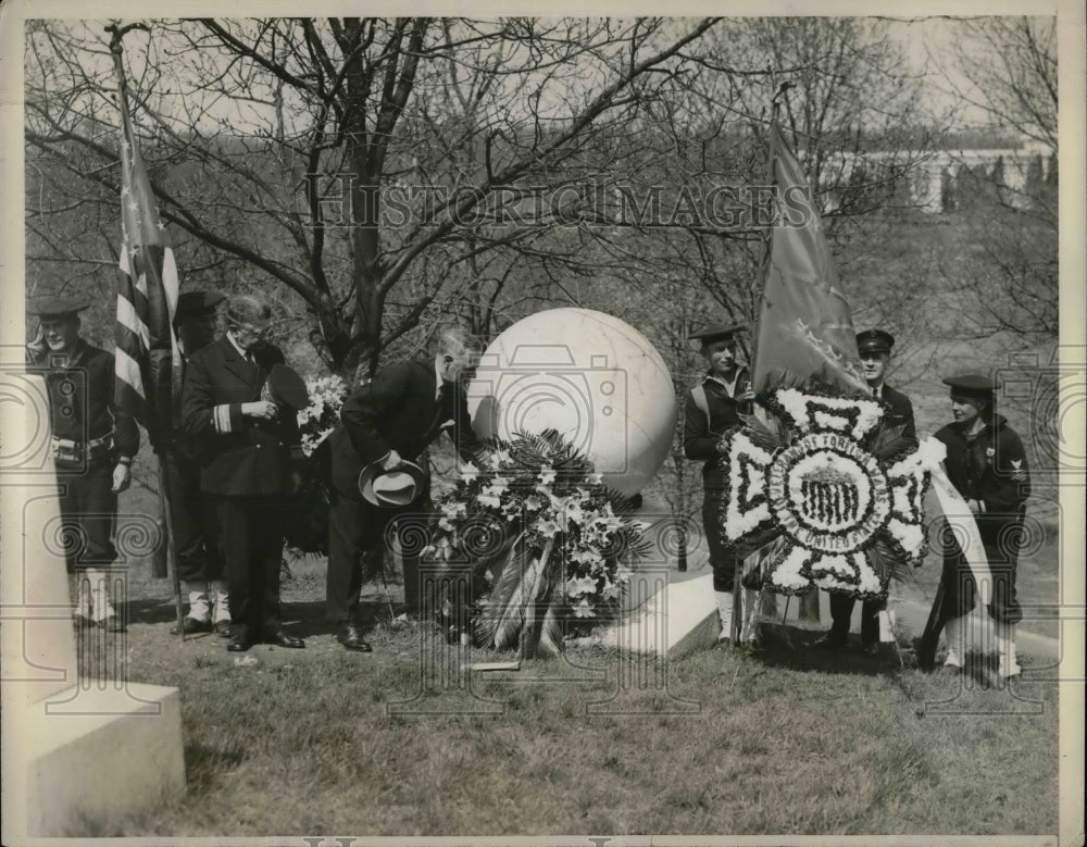 1929 Arlington National Cemetart, Asst Sec Navy Ernest Jahnecke - Historic Images