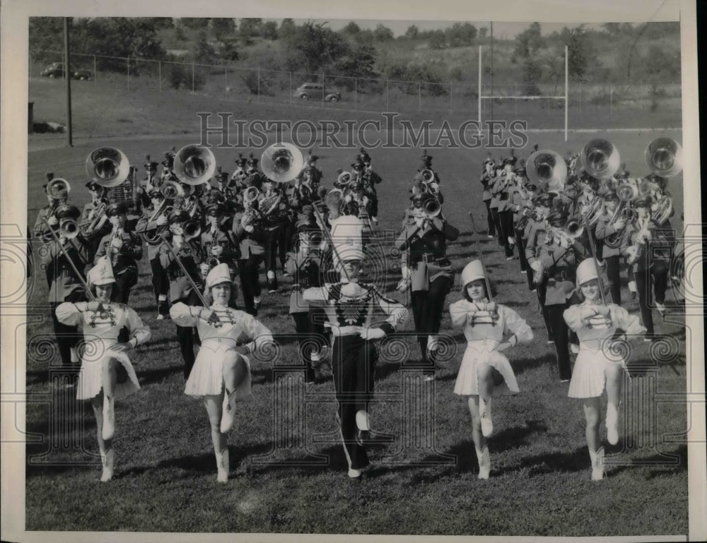 1941 girl drum majorettes  - Historic Images