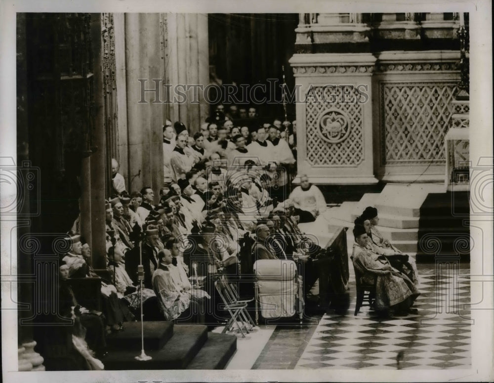 1939 Press Photo ceremony of Francis Spellman being made Archbishop of NY-Historic Images