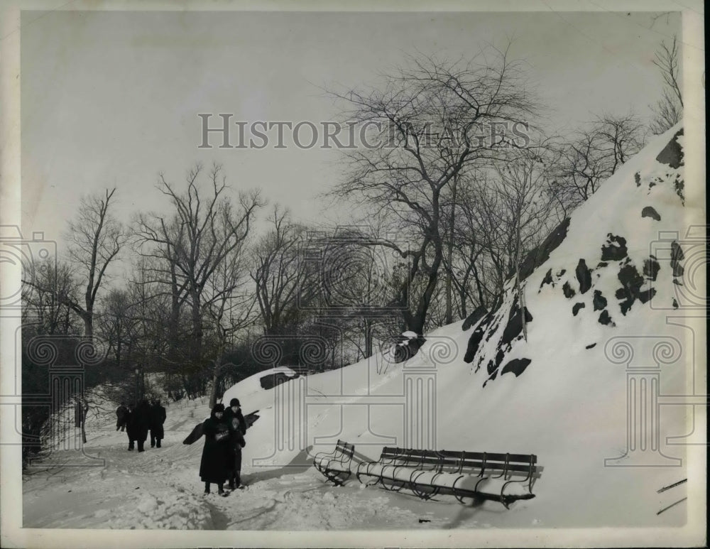 1936 Snowy Winter Scene  - Historic Images