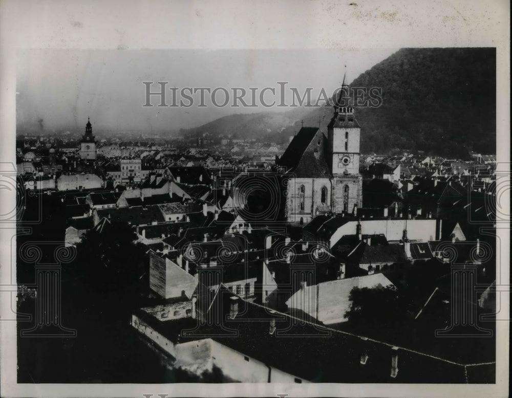1939 View of Brasov in Transylvania District of Rumania  - Historic Images