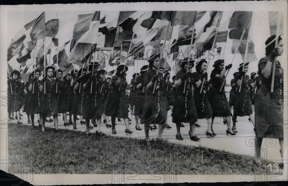 1939 School Children in Parade 68th Anniversary of Guatemalan Revolt - Historic Images