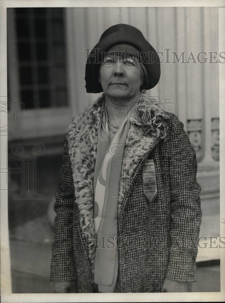 1930 Press Photo Lulu Shakespeare attends United Spanish War Veterans conference - Historic Images