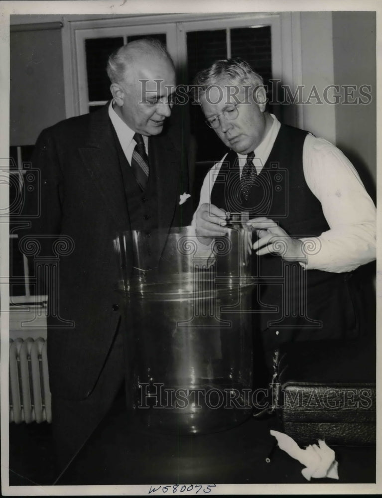 1940 Leland B. Clark of Smithsonian Institute, Clarence Dykstra - Historic Images