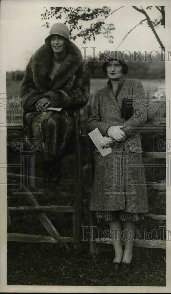 1930 Press Photo Mary C. Whitney of NY, Mrs. Prentice Talmage of NJ - nea65538 - Historic Images