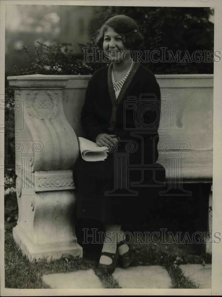1925 Press Photo Smith Colleges first Hungarian student Martha Adolf - Historic Images