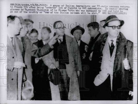 1962 Italian Journalist Giovanni Giovanini La Stampa Turin Kidnapped - Historic Images
