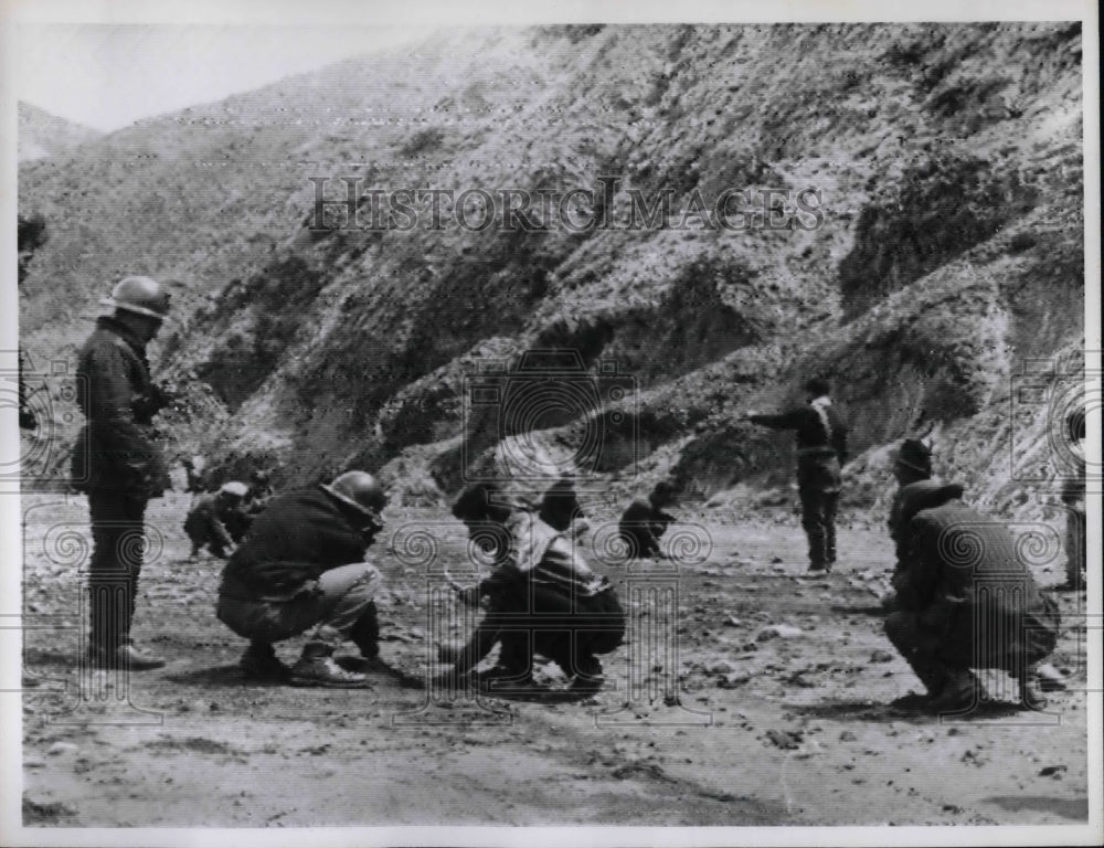 1963 Press Photo Tin Miners in Catavi Bolivia - nea65718 - Historic Images