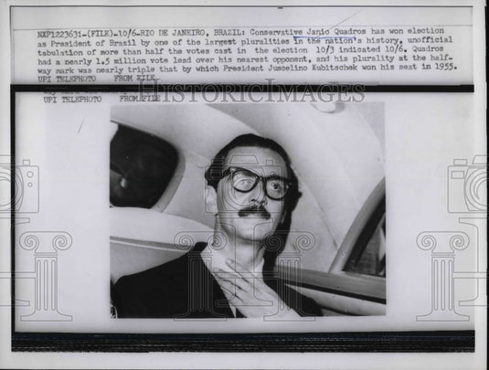 1960 Conservative Janio Quadros Win Brazil Presidency  - Historic Images